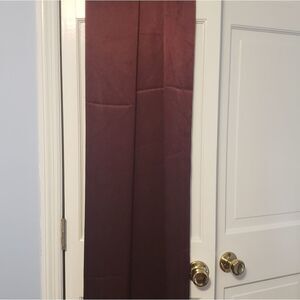 Curtains!! Set of 4 Maroon Grommet Curtain Panels – Luxurious, Textured Finish